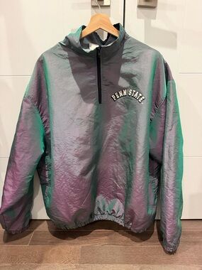 Penn State Half-Zip Pullover Jacket - Iridescent Gray/Green